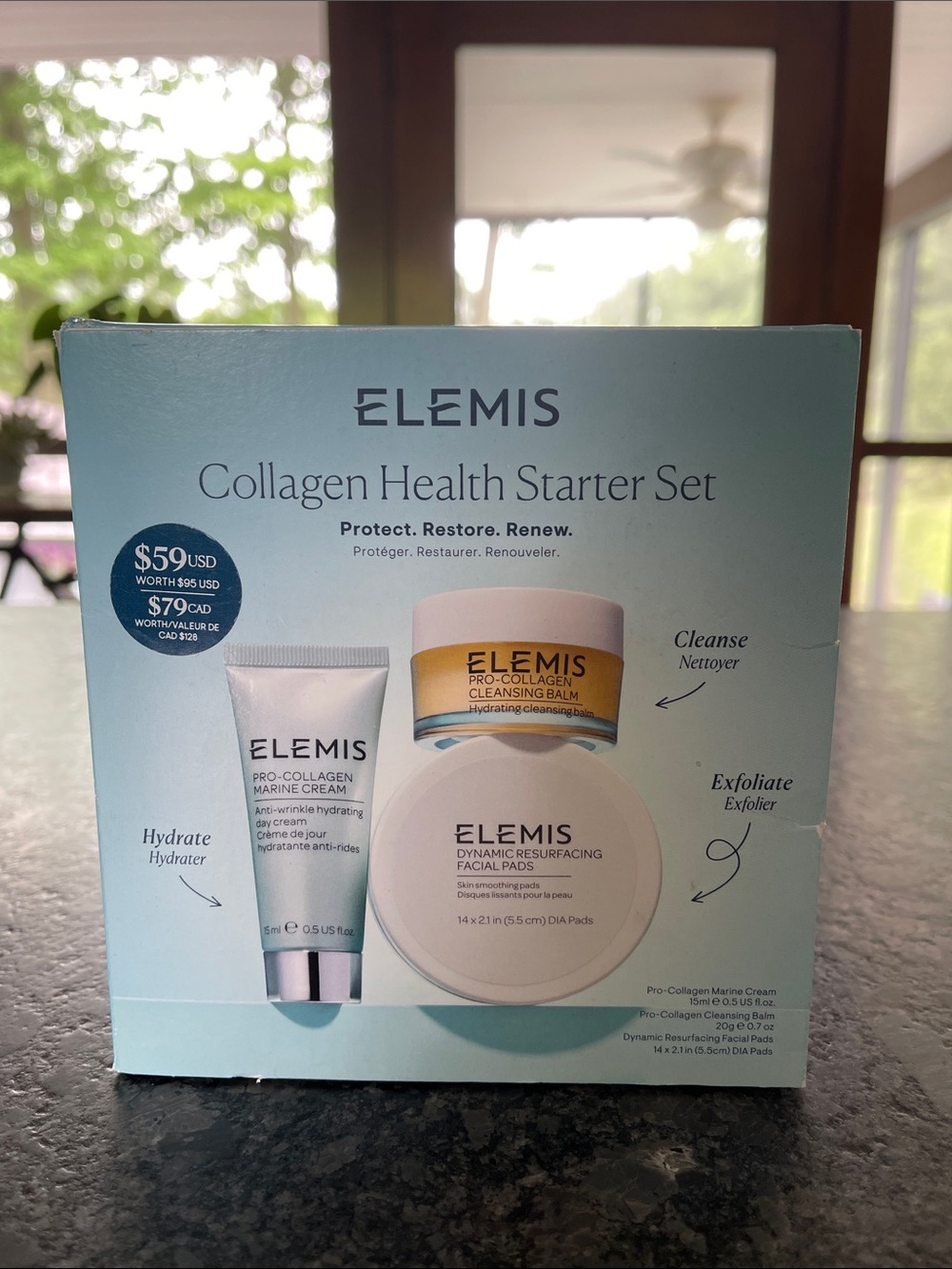Elemis Collagen Health Starter Kit 3 piece kit protect restore renew